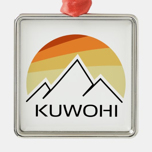 Kuwohi North Carolina Tennessee Retro Ornament Aus Metall (Vorne)