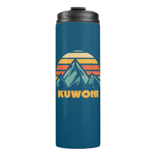 Kuwohi North Carolina Tennessee Retro Türkis Thermosbecher