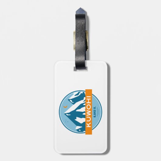 Kuwohi North Carolina Tennessee Stars Moon Gepäckanhänger (Rückseite vertikal)