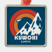 Kuwohi North Carolina Tennessee Sun Eagle Ornament Aus Metall (Vorne)