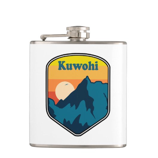 Kuwohi North Carolina Tennessee Sunrise Flachmann (Vorderseite)