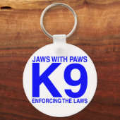 Kuws with Paws erzwingen Gesetze Schlüsselanhänger (Vorderseite)