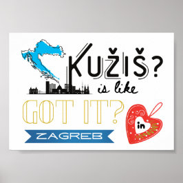 Kužiš? Zagreb Croatia  Poster