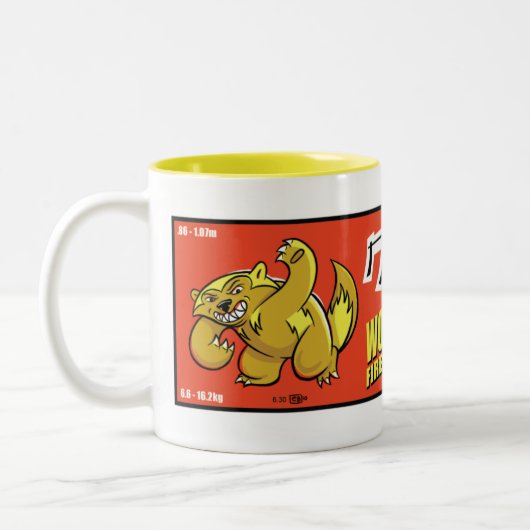 Kuzuri (Wolverine) Firecracker-Tasse Zweifarbige Tasse (Links)