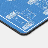 KV-1-Tank Schreibtischunterlage (Ecke)