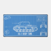 KV-1-Tank Schreibtischunterlage (Vorderseite)