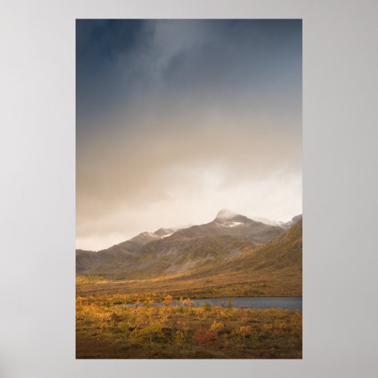 Kvaløya Autumn Landscape Poster (Vorne)
