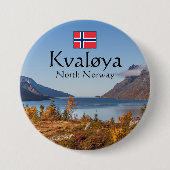 Kvaloya Insel Norwegen Button (Vorderseite)