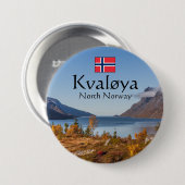 Kvaloya Island Norwegen Button (Vorne & Hinten)