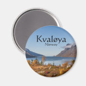 Kvaloya Island Norwegen Magnet (Vorderseite/Rückseite)