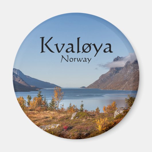 Kvaloya Island Norwegen Magnet (Vorne)