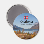 Kvaloya Island Norwegen Magnet (Vorderseite/Rückseite)