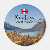 Kvaloya Island Norwegen Magnet (Vorne)