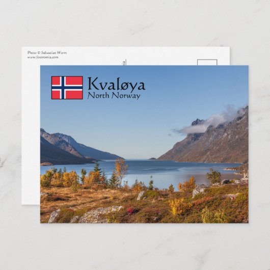 Kvaloya Island Norwegen Postkarte (Vorne/Hinten)