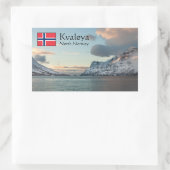 Kvaloya Island Norwegen Rechteckiger Aufkleber (Tasche)