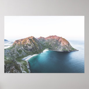 Kvalvika Beach Lofoten Inseln Poster