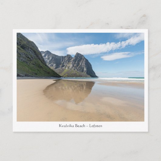 Kvalvika Beach Lofoten Postkarte (Vorderseite)