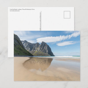 Kvalvika Beach Lofoten Postkarte