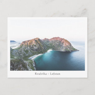 Kvalvika Lofoten Inseln Norwegen Postkarte