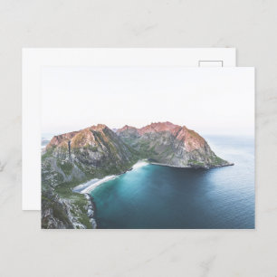 Kvalvika Lofoten Inseln Norwegen Postkarte