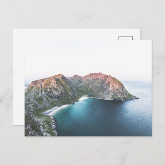 Kvalvika Lofoten Inseln Norwegen Postkarte (Vorne/Hinten)