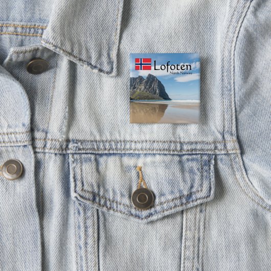 Kvalvika Lofoten Norwegen Button (Beispiel)