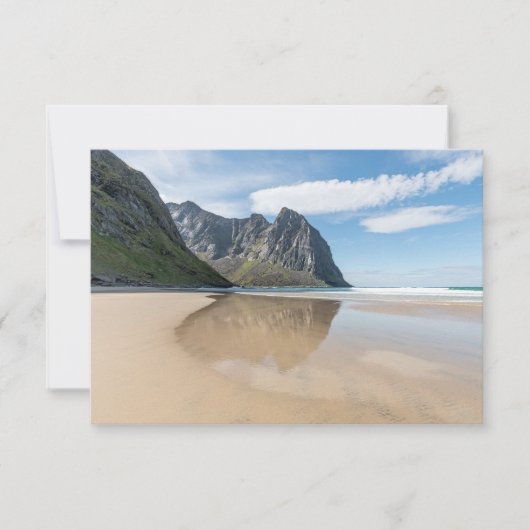 Kvalvika Lofoten Norwegen Card (Vorderseite)