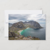 Kvalvika Lofoten Norwegen Card (Vorderseite)