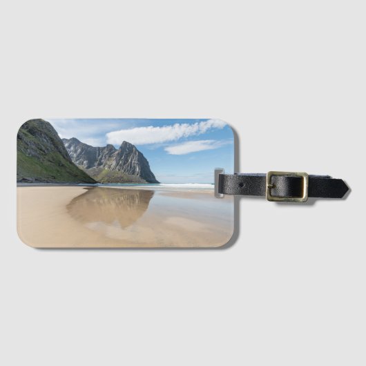 Kvalvika Lofoten Norwegen Gepäckanhänger (Vorderseite (Horizontal))