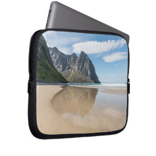 Kvalvika Lofoten Norwegen Laptopschutzhülle