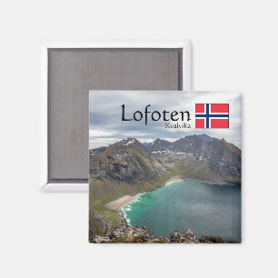 Kvalvika Lofoten Norwegen Magnet