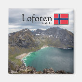 Kvalvika Lofoten Norwegen Magnet (Vorne)