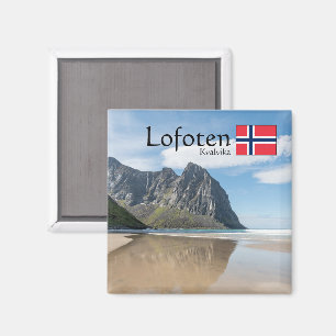 Kvalvika Lofoten Norwegen Magnet