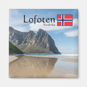 Kvalvika Lofoten Norwegen Magnet