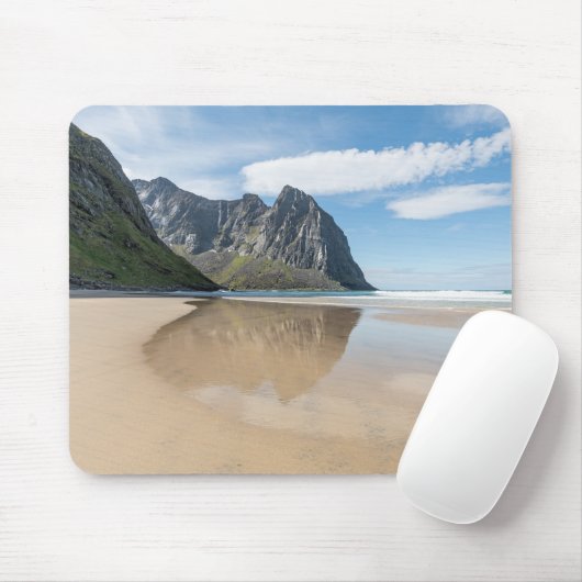 Kvalvika Lofoten Norwegen Mousepad (Mit Mouse)