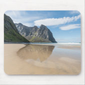 Kvalvika Lofoten Norwegen Mousepad (Vorne)