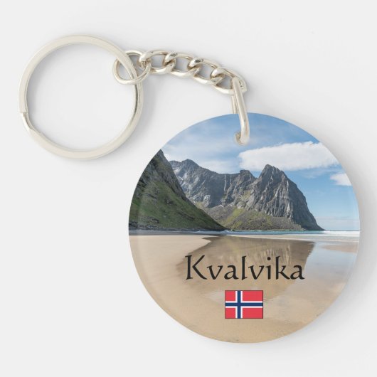 Kvalvika Lofoten Norwegen Schlüsselanhänger (Vorderseite)