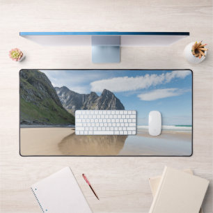 Kvalvika Lofoten Norwegen Schreibtischunterlage