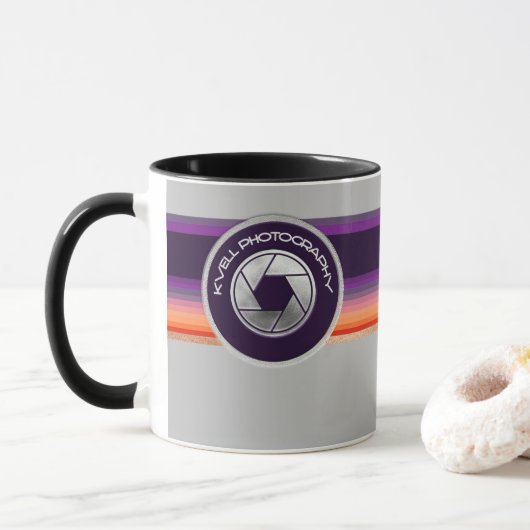 Kvell_Fotohraphy Tasse für benutzerdefinierte Logo (Mit Donut)