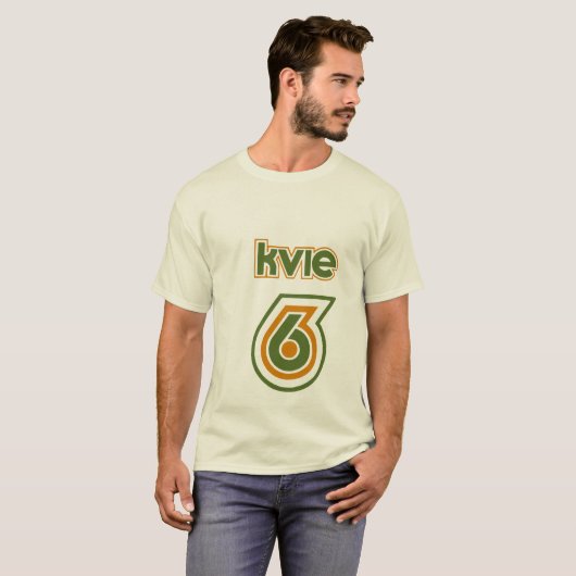KVIE Siebzigerjahre Retro Logo-T - Shirt (Vorne ganz)