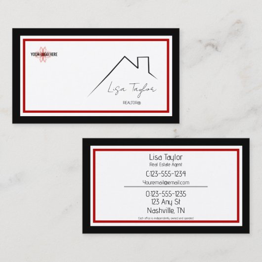 KW Colors Double Black Business Card Visitenkarte (Vorne/Hinten)
