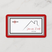 KW Colors Red Double Business Card Visitenkarte (Vorderseite)