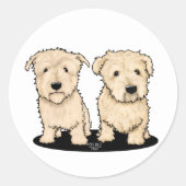 KW-Portrait 2 Runder Aufkleber (Vorderseite)