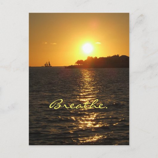 KW Sonnenuntergang Postkarte (Vorderseite)