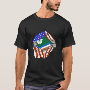 Kwajalein Atoll Flag USA Kwajalein P T-Shirt