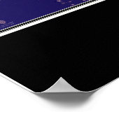 Kwajalein Atoll Marshall Islands Satellite Karte Poster (Ecke)