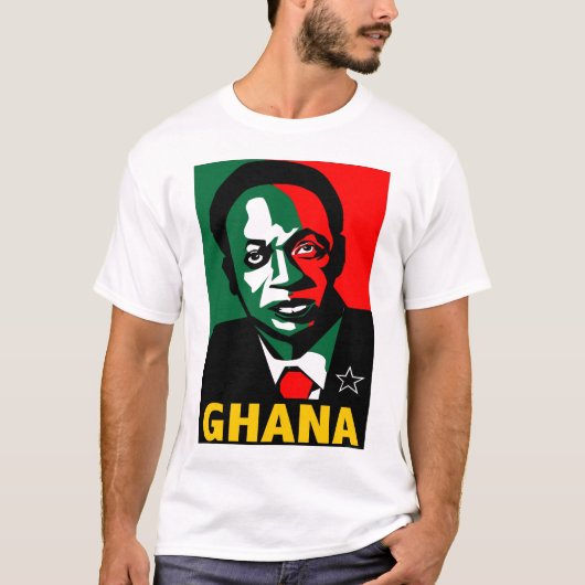 KWAME NKRUMAH- SCHWARZ-STERN T-Shirt (Vorderseite)