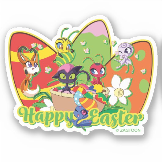 Kwamis Happy Oaster Aufkleber (Vorderseite)