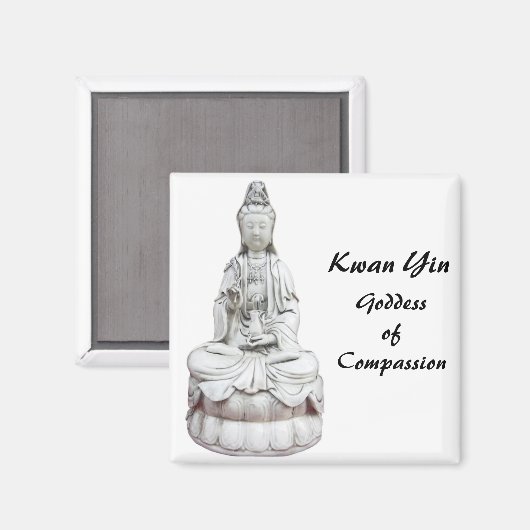 Kwan Yin 1 Magnet (Vorderseite/Rückseite)