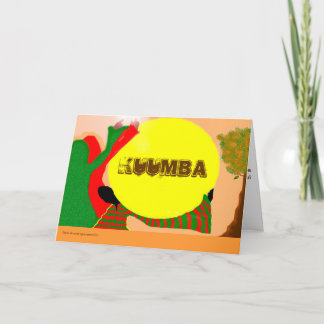 KWANZA - GRUSS-KARTE FEIERTAGSKARTE